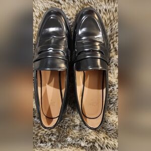 H&M patent leather loafers